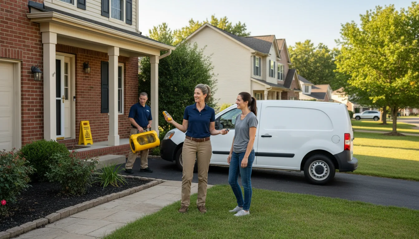 Residential water damage restoration in Inman, SC